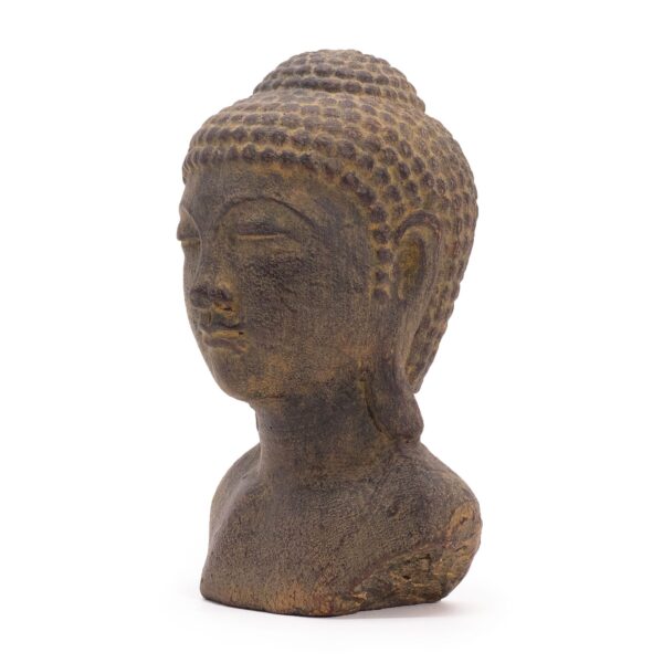 Cabeza de Buda Tranquilidad - Gris - Imagen 2