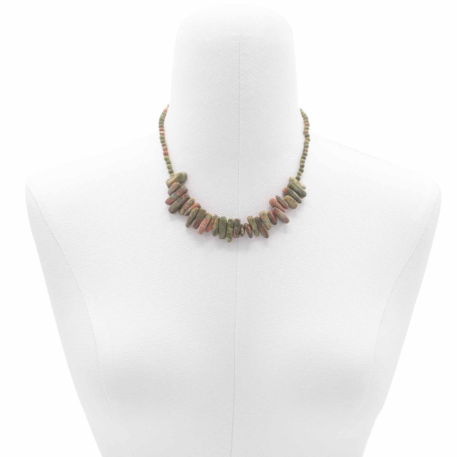 Collar de gemas Longstone - Ágata musgosa - Imagen 3