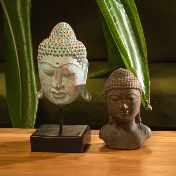 Cabeza de Buda Tranquilidad - Gris - Imagen 3