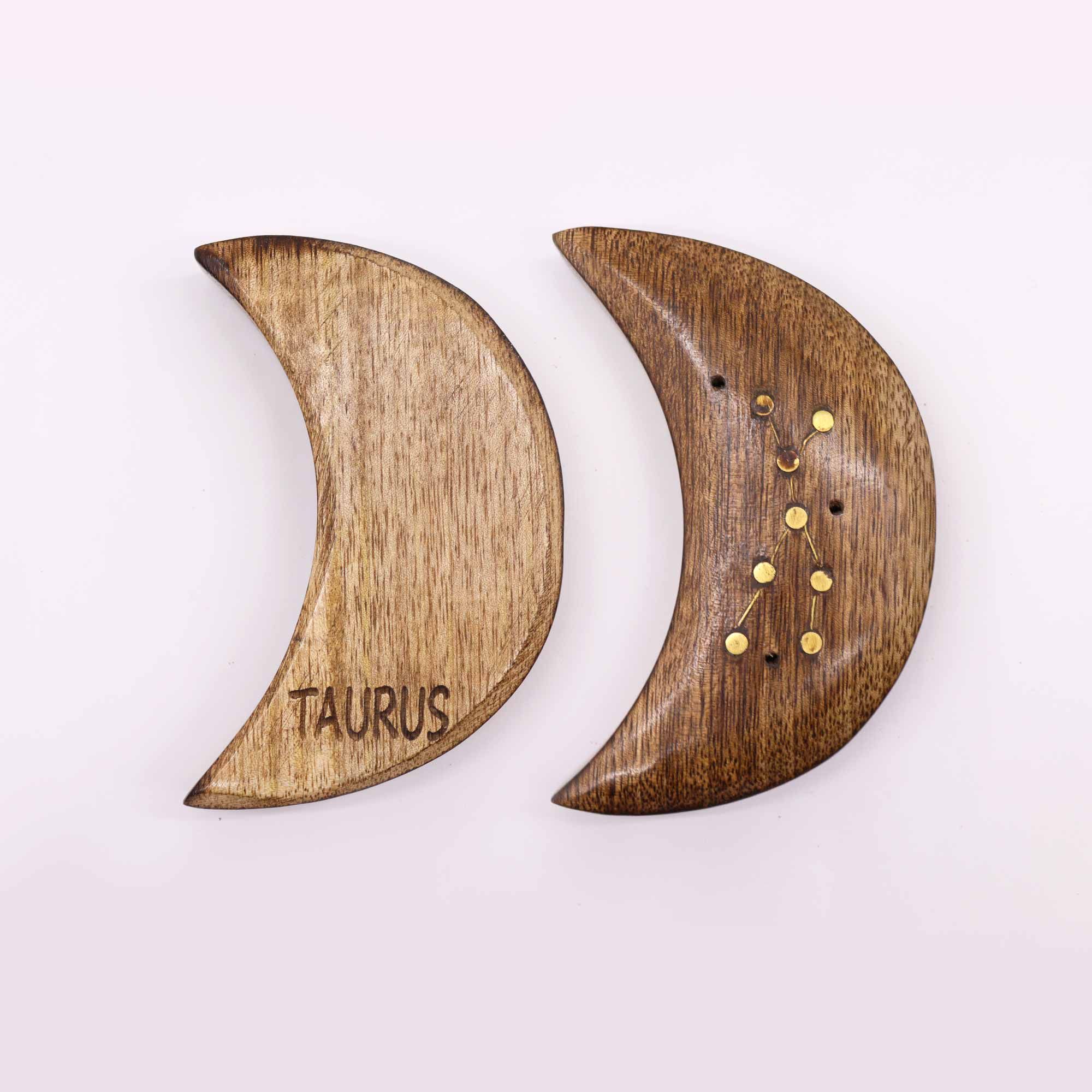 Quemador de incienso con signos del zodíaco de latón grabado - Luna - Imagen 13