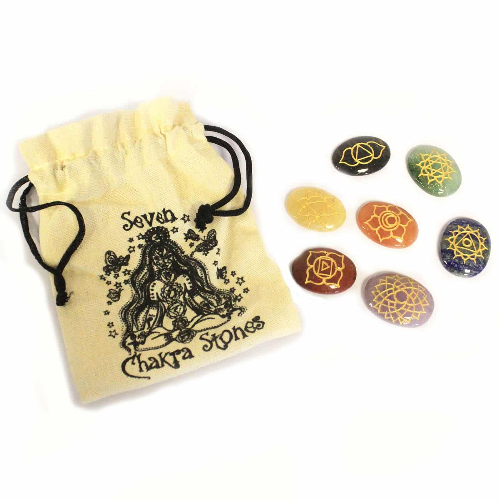 Piedras Chakra Grandes Set ( Forma Ovalada ) - Imagen 3