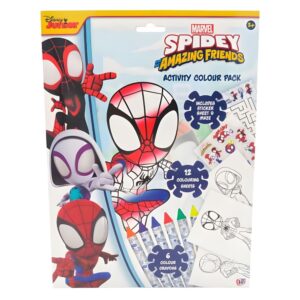 Libro Colorear + Lapices Spidey Marvel