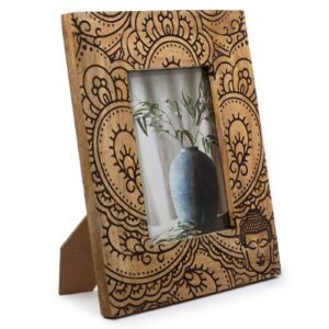 Marco Grande de Madera de Mango (para 13x18cm) 28x23x2cm - Buda Negro