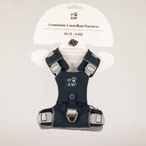 PAW - XS (2-4 kg) Arnés de paso para perros Guardian con malla reflectante - Rock Grey - Black Obsidian Charm