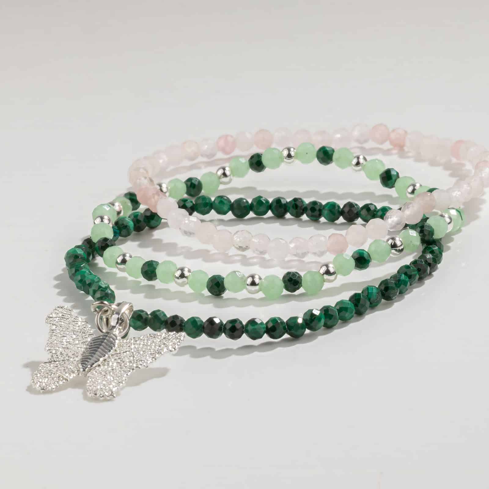 Conjunto de pulseras de gemas del Espíritu de Ninfa - Espíritu del Bosque - Imagen 3