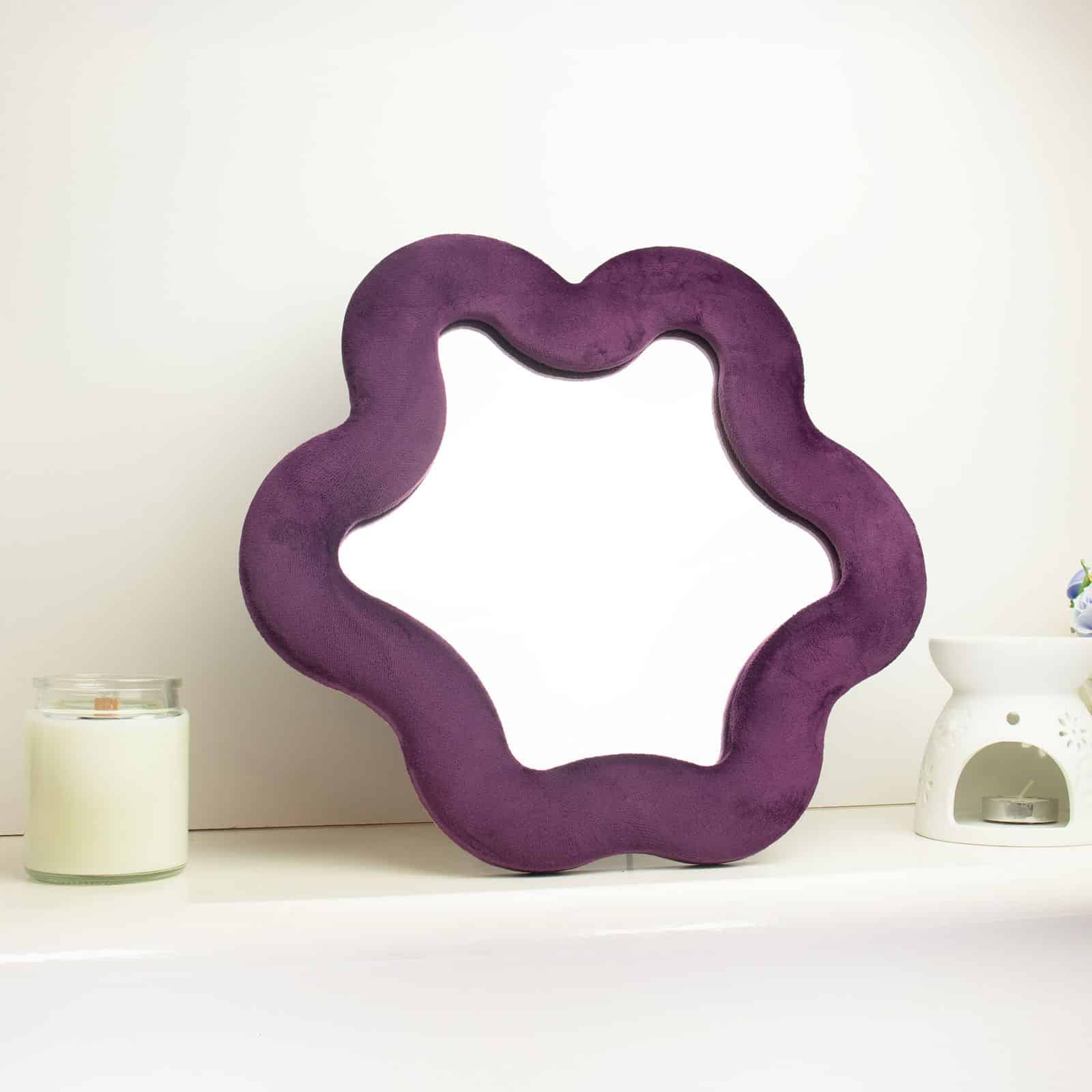 Espejo suave ondulado – Estrella – malva (33 x 31 x 2.3cm) - Imagen 2
