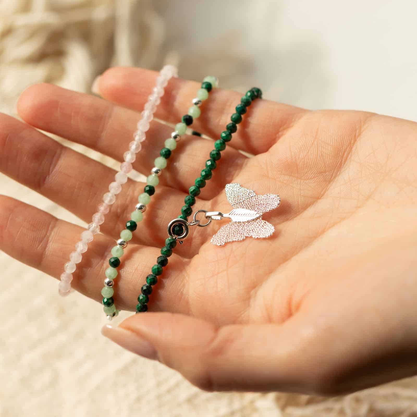 Conjunto de pulseras de gemas del Espíritu de Ninfa - Espíritu del Bosque - Imagen 6