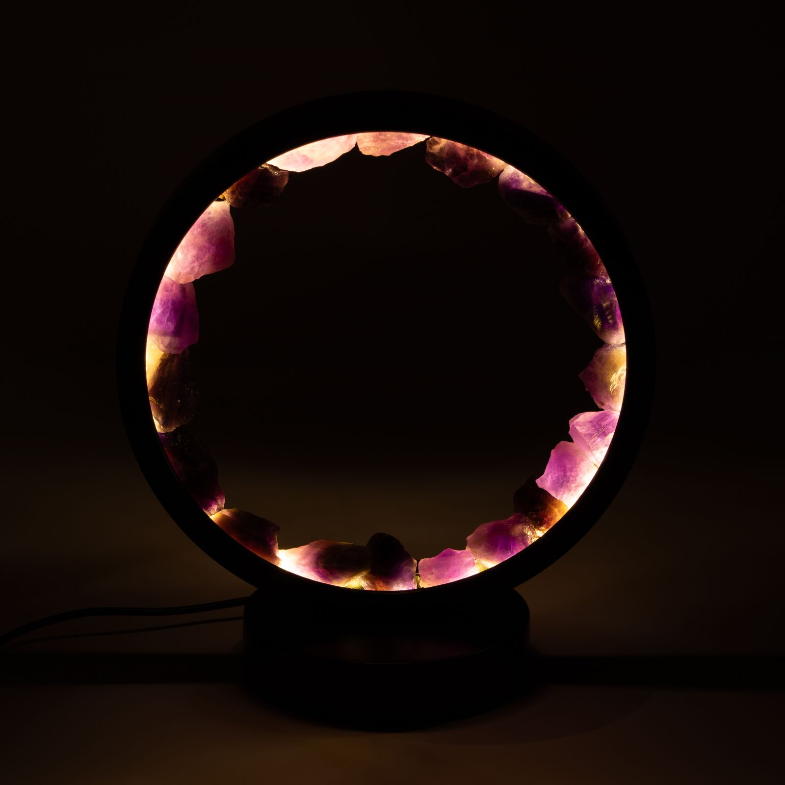 Lámpara Halo de Piedras Preciosas - Espíritu Zen - Amatista - Imagen 5