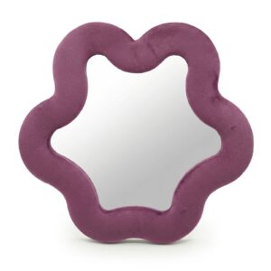 Espejo suave ondulado – Estrella – malva (33 x 31 x 2.3cm)