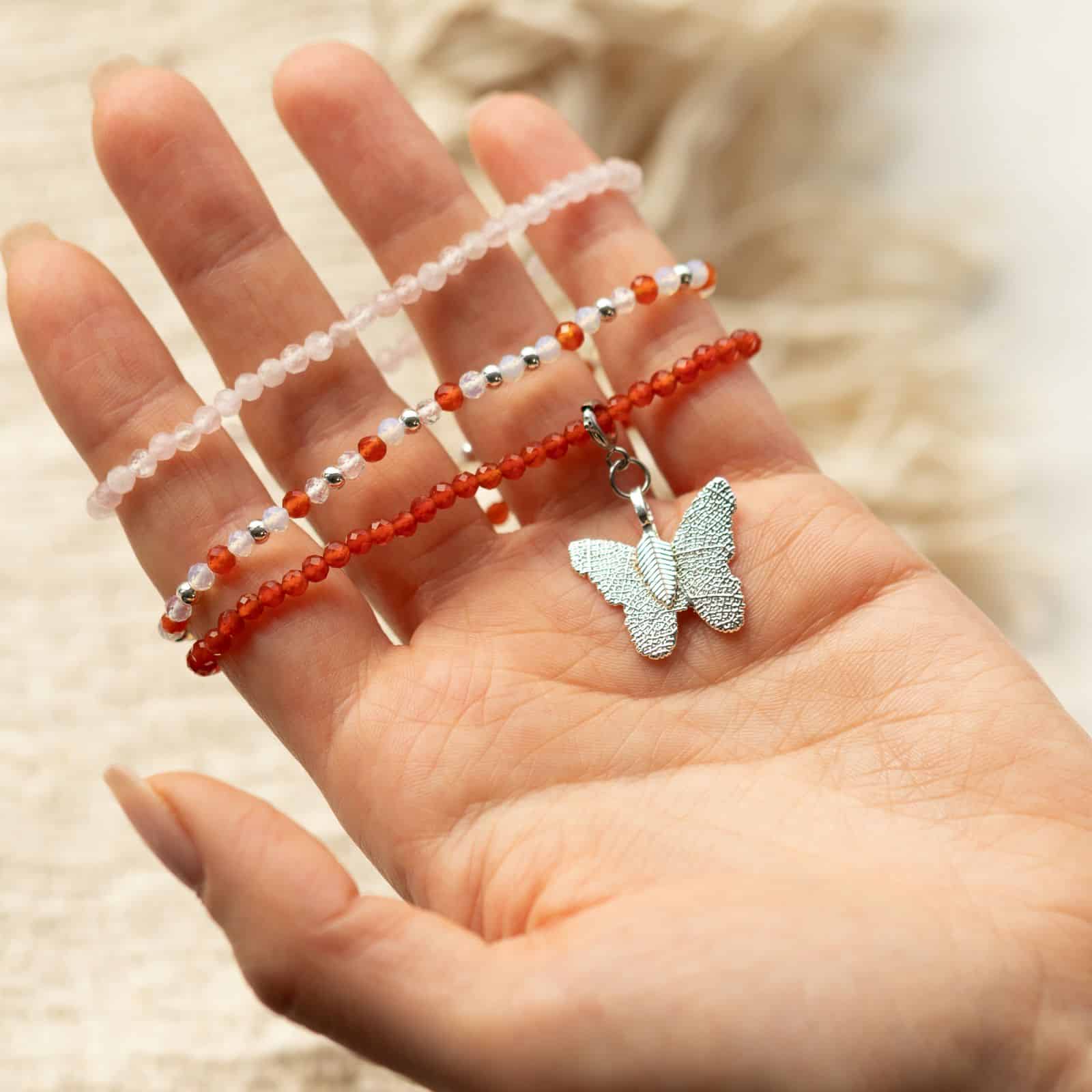 Conjunto de pulseras con gemas de espíritu ninfa - Amor y Llama - Imagen 4