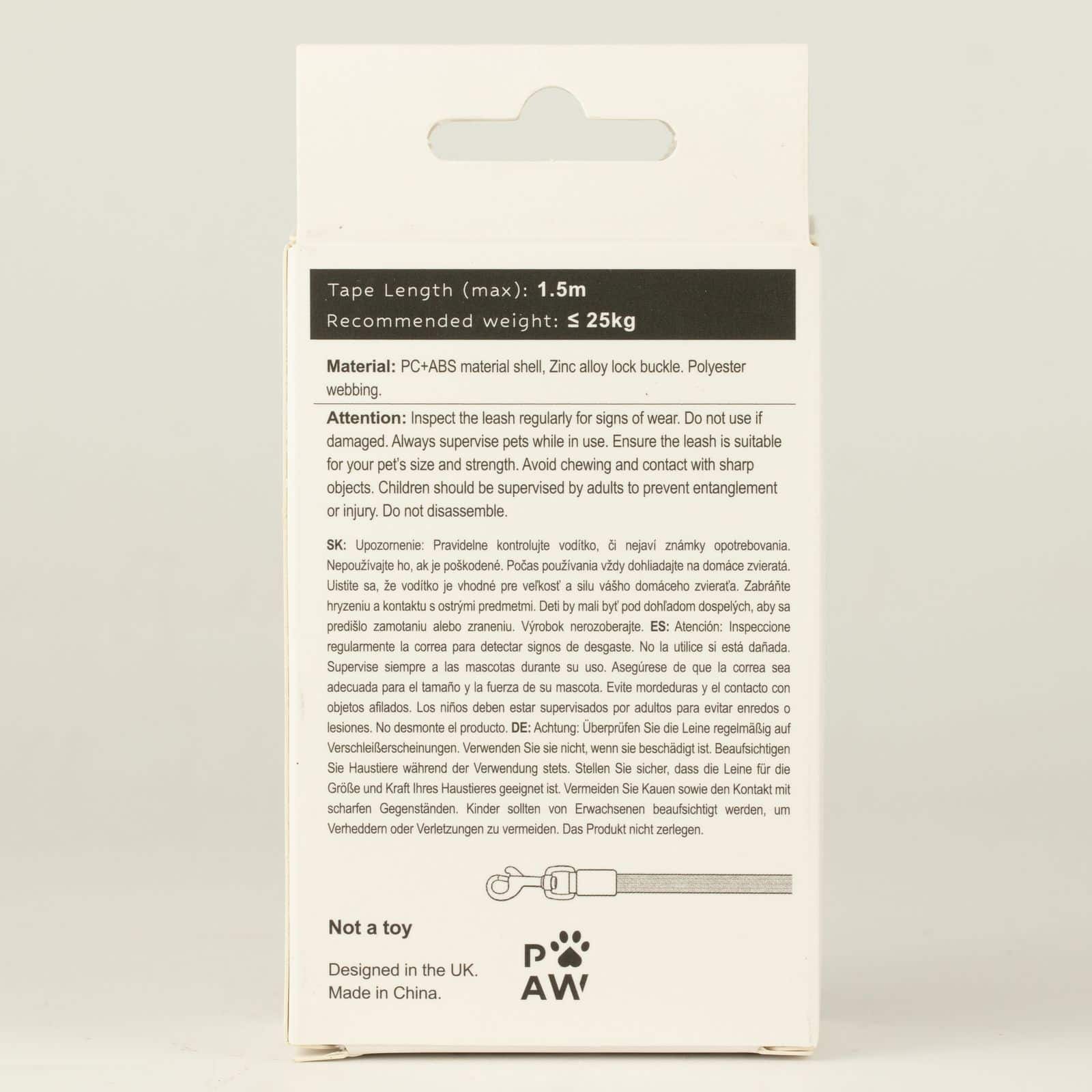 Correa para mascota Paw - Pocket Pod - Verde - 1.5 m - Imagen 2