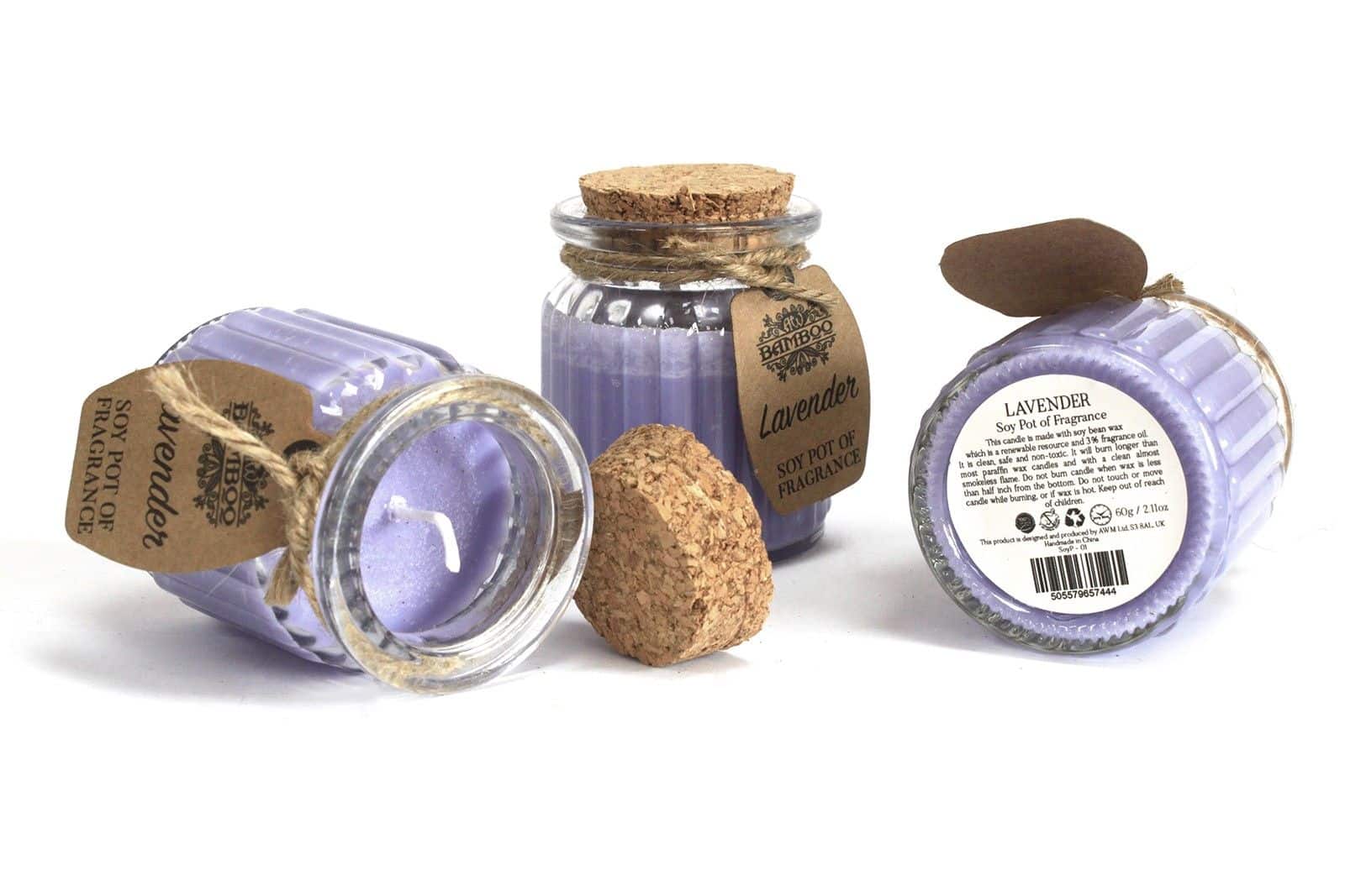 Vela de Cera de Soja Tarro - Violeta - Imagen 4