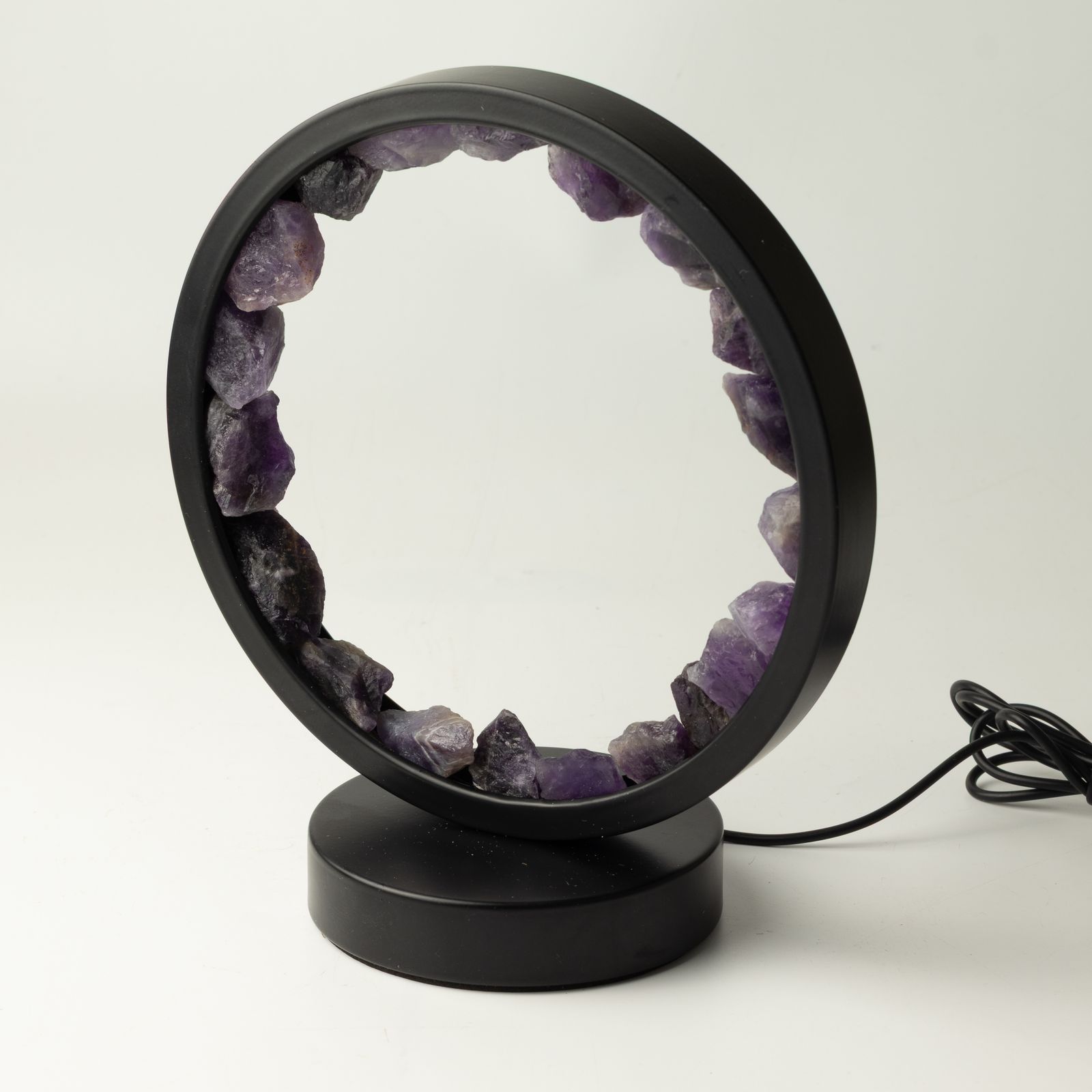 Lámpara Halo de Piedras Preciosas - Espíritu Zen - Amatista - Imagen 6