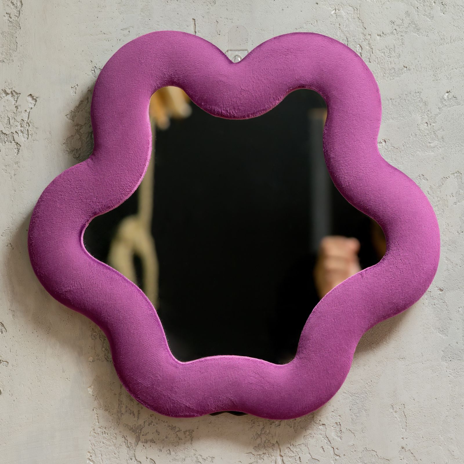 Espejo suave ondulado – Estrella – malva (33 x 31 x 2.3cm) - Imagen 5