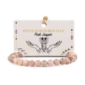 Pulsera de Poder Pequeña (17 cm x 6 mm) - jaspe rosa