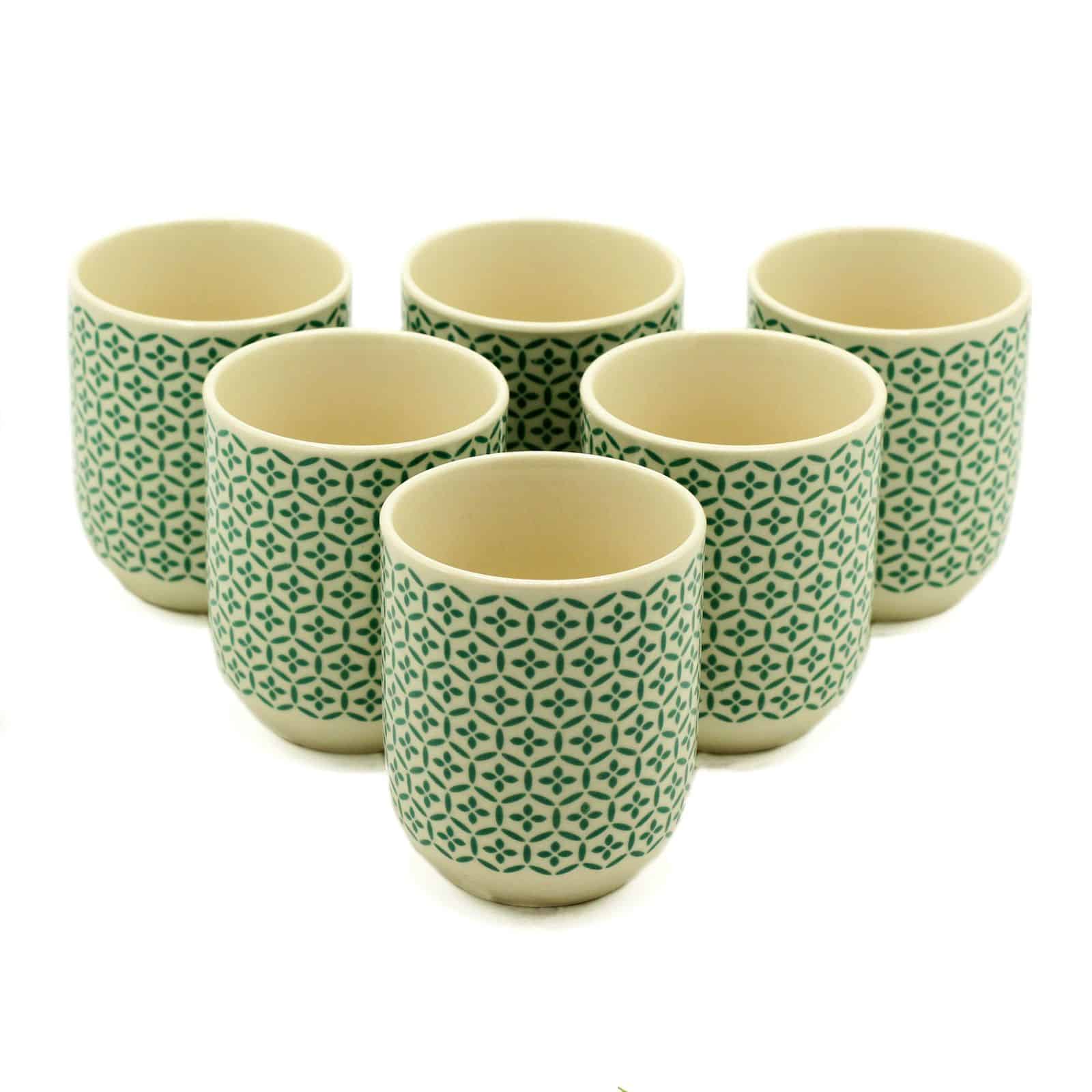 Tazas de te - Mosiac verde