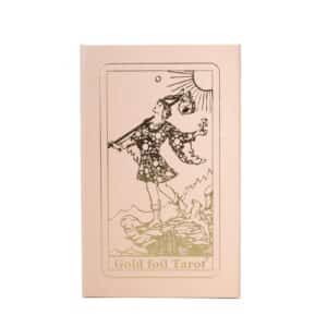 Set de cartas del tarot en caja de regalo rosa con lámina rubí - con folleto