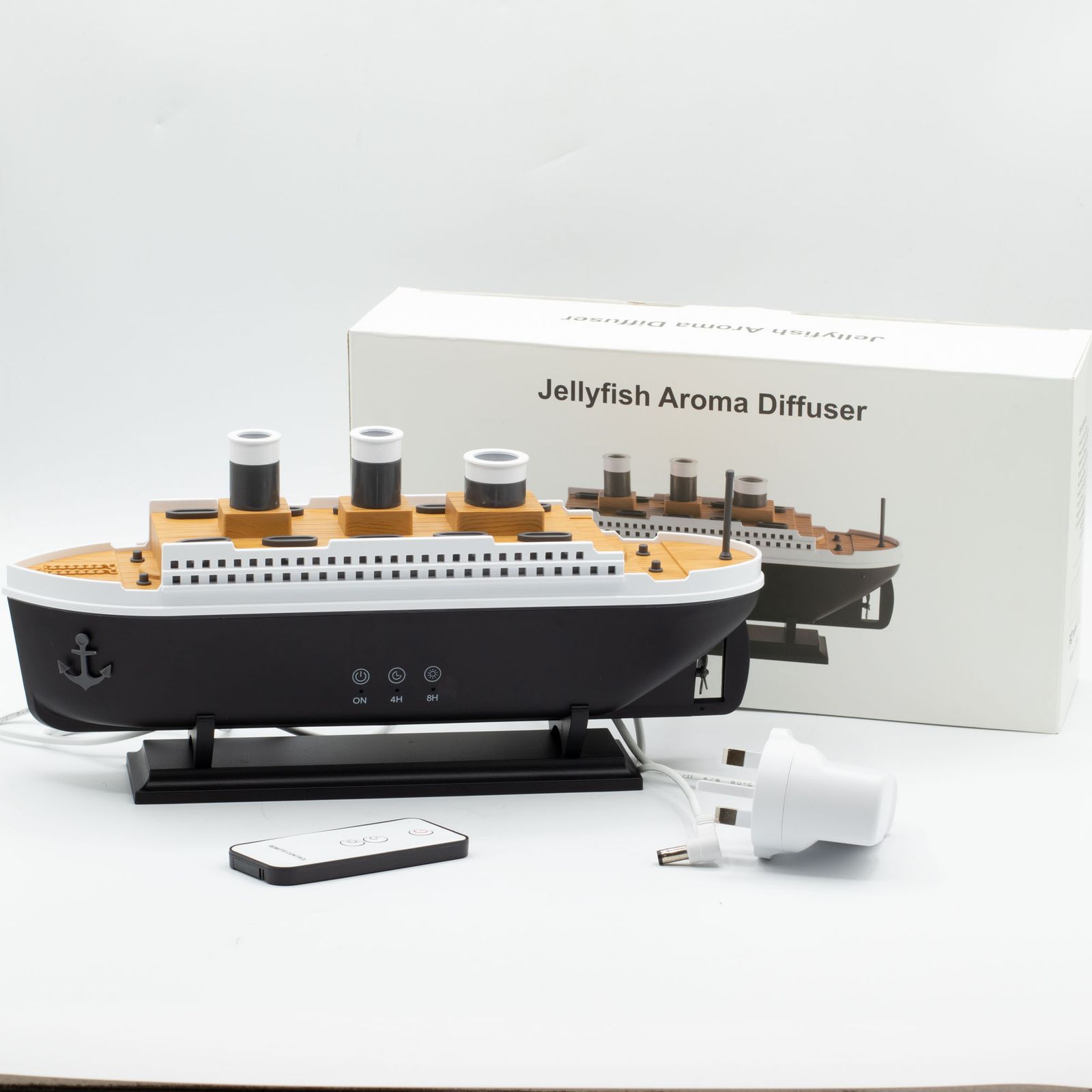 Difusor de aromas con efecto de modelo de barco y LED que cambia de color - Imagen 7