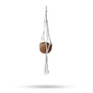 Macrame Porta Macetas Clásico- Natural Lrg pot
