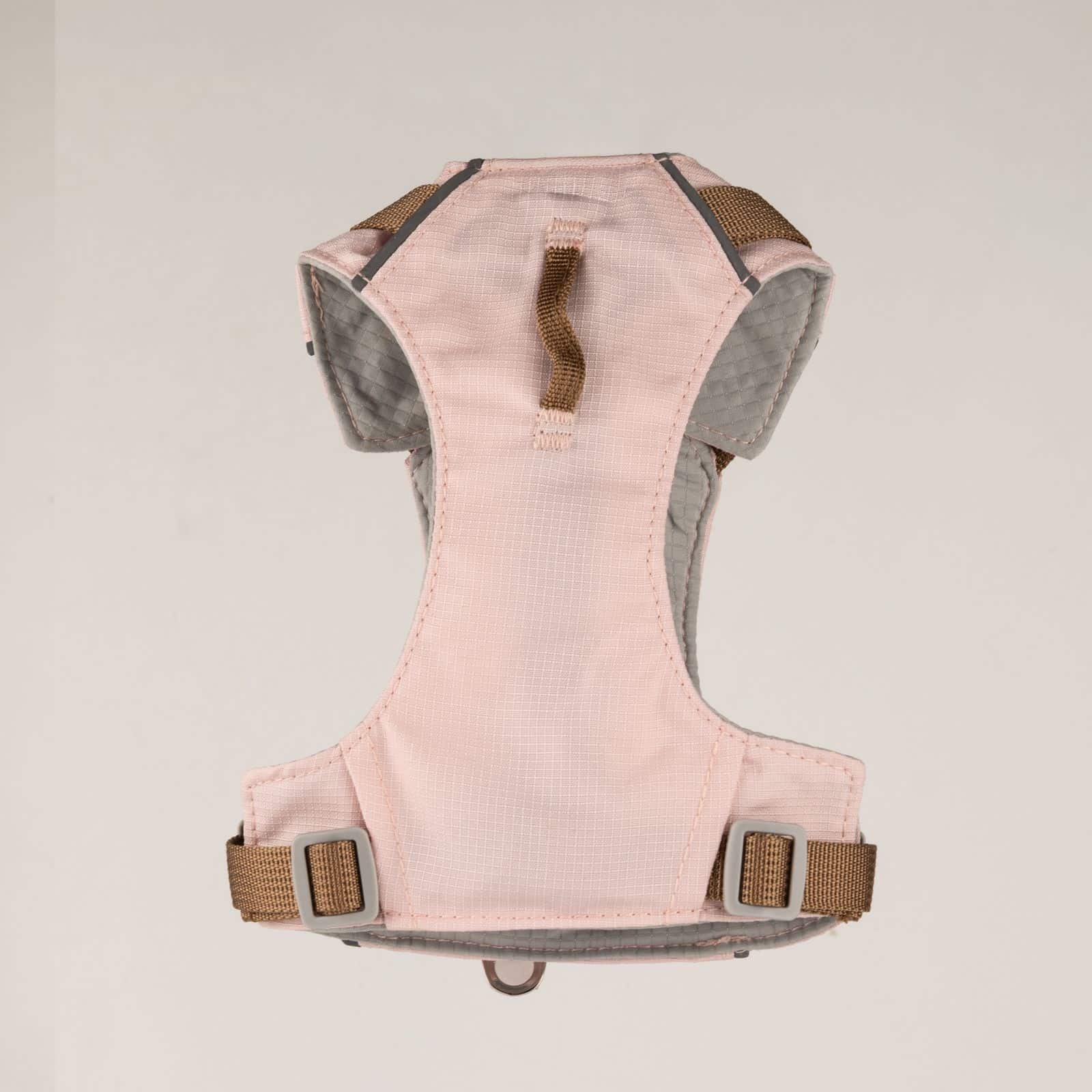 PAW - XS (2-4 kg) Arnés de paso para perros Guardian con malla reflectante - Rosa suave - Colgante de cuarzo rosa - Imagen 6