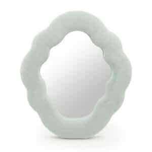 Espejo suave y ondulado – Nube – Azul nube (28x24x2.3cm)