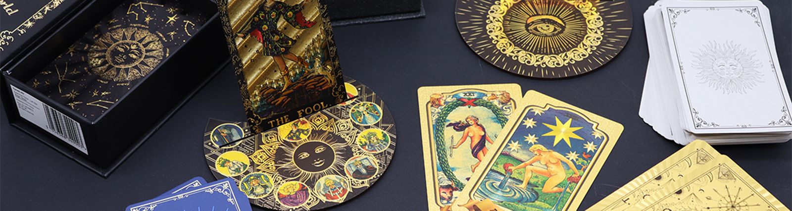 Set de cartas del tarot en caja de regalo rosa con lámina rubí - con folleto - Imagen 7